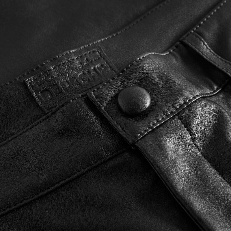 Depeche leather wear Amelia chino skindbuks i 7/8 dels længde Pants 099 Black (Nero)