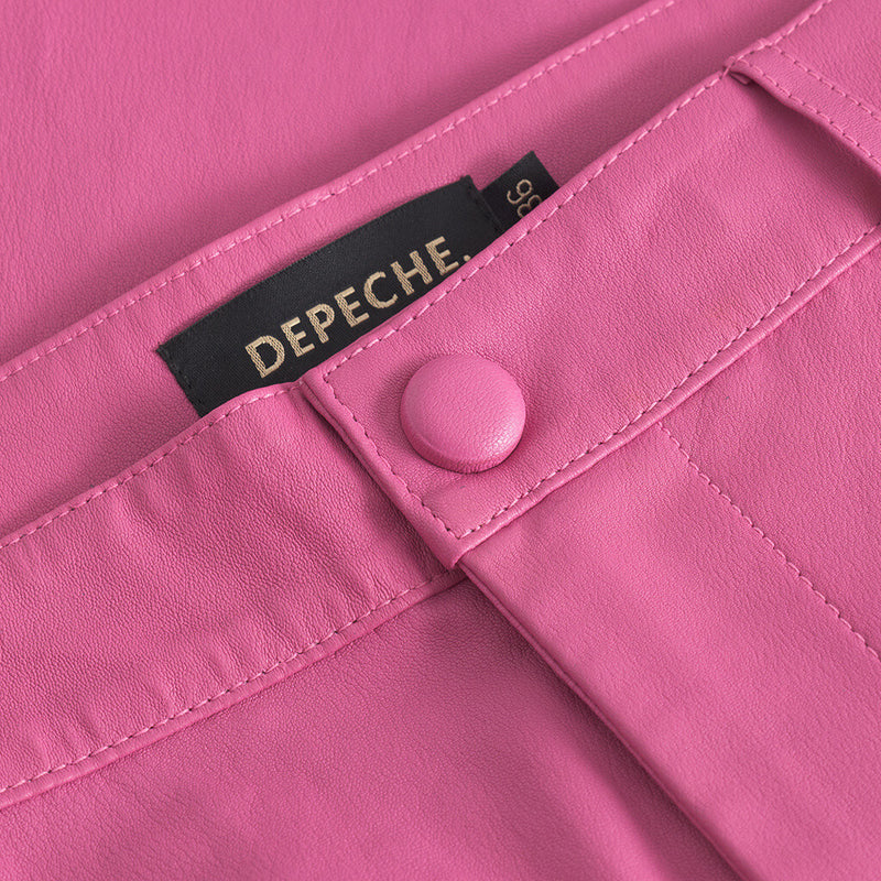 Depeche leather wear Amelia chino skindbuks i 7/8 dels længde Pants 195 Bubble gum