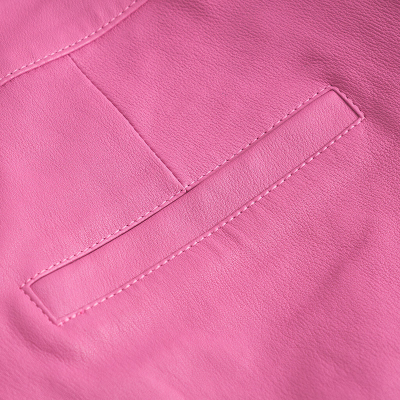 Depeche leather wear Amelia chino skindbuks i 7/8 dels længde Pants 195 Bubble gum