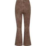 Depeche leather wear Ava 7/8 ruskindsbukser Pants 038 Dusty taupe
