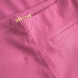 Depeche leather wear Ava RW flare 7/8 længde skindbuks i strækbar kvalitet Pants 195 Bubble gum