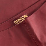Depeche leather wear Ava RW flare skindbuks i strækbar kvalitet Pants 243 Racing Red
