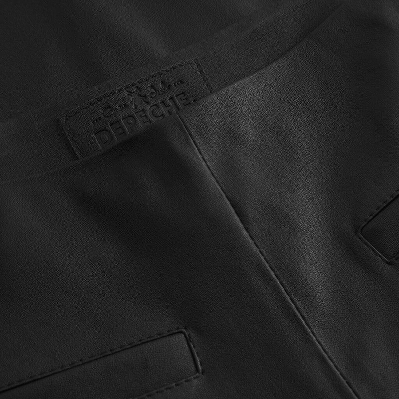 Depeche leather wear Ava skindbukser - fuld længde (RW) Pants 099 Black (Nero)