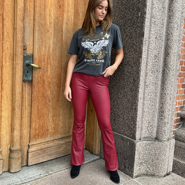 Depeche leather wear Ava skindbukser - fuld længde (RW) Pants 243 Racing Red