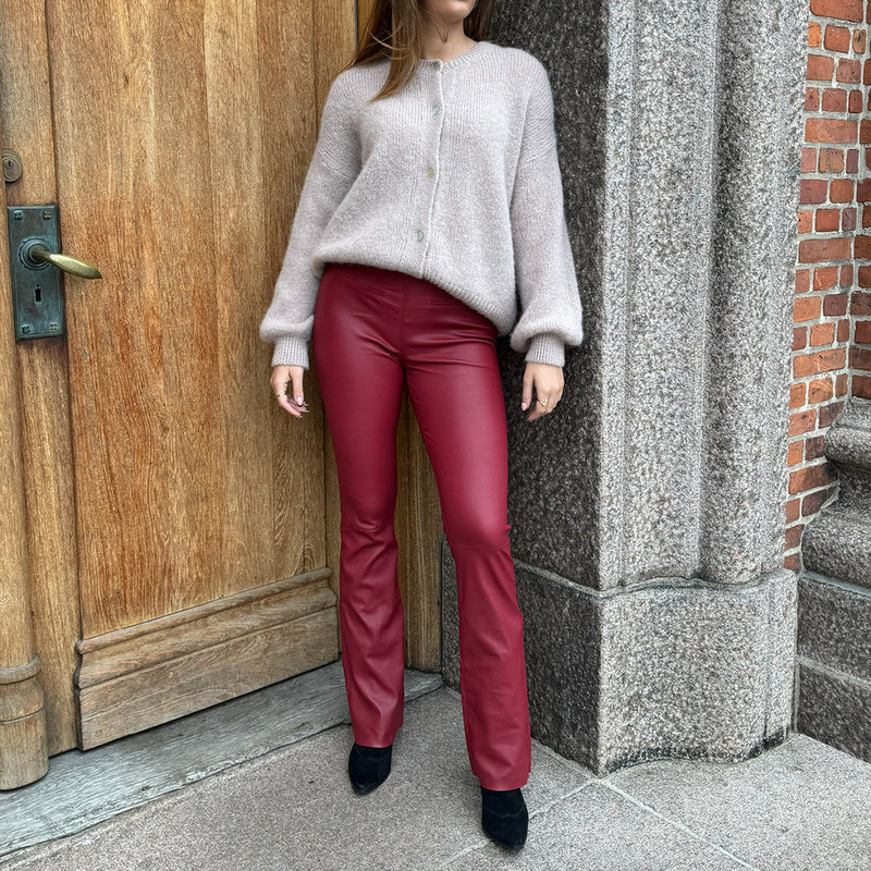 Depeche leather wear Ava skindbukser - fuld længde (RW) Pants 243 Racing Red