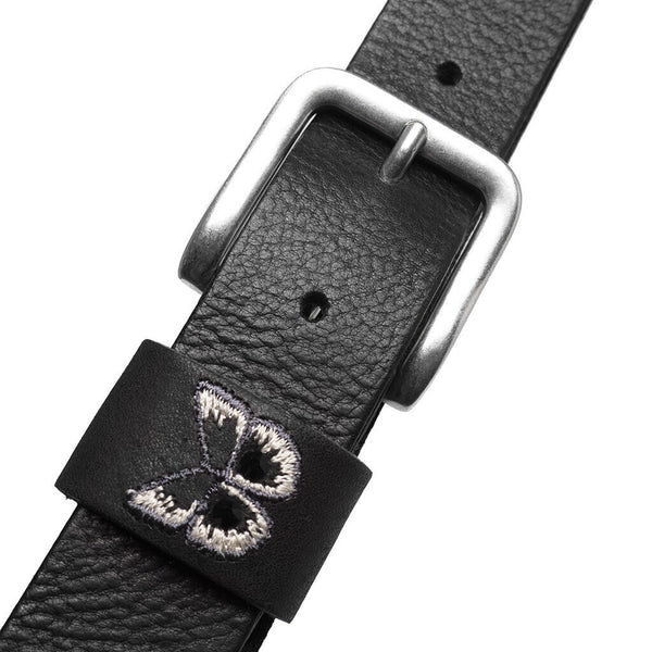 DEPECHE Bælte med smukt broderi Belts 099 Black (Nero)