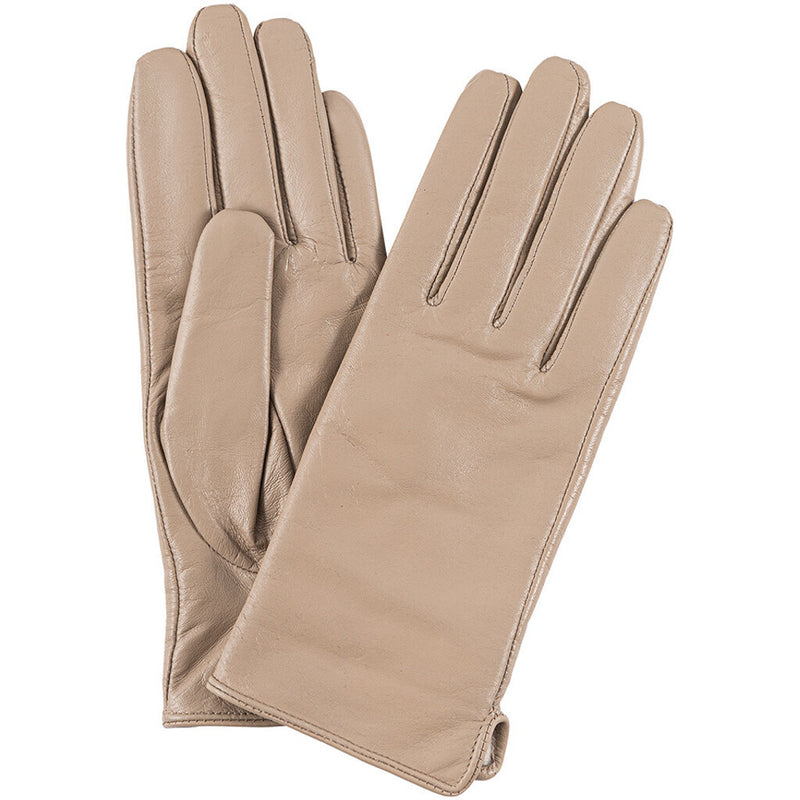 DEPECHE Basic handsker i blødt skind Gloves 168 Latte