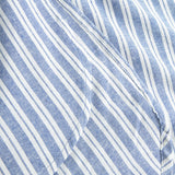 Depeche Clothing Beate underknee skjorte i stripet print Shirts 259 Blue Yarndye Stripe