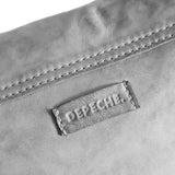DEPECHE Smuk skuldertaske i læder med kæderem Cross over 021 Grey (Cenere)