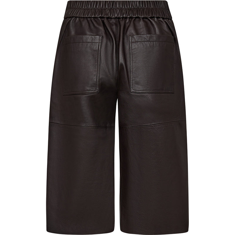 Depeche leather wear Bermuda shorts i skind (HW) Shorts 008 Chocolate