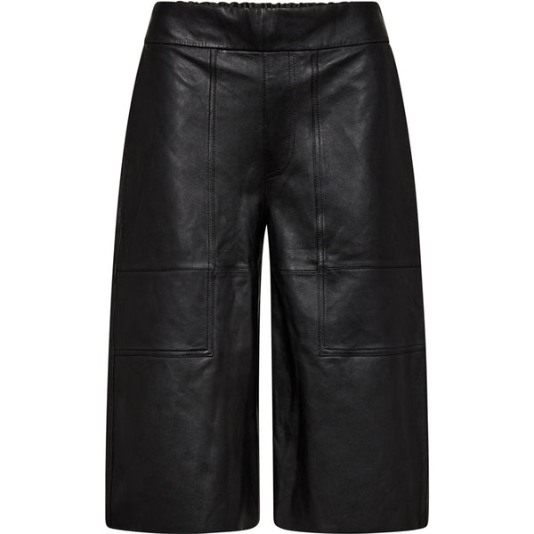 Depeche leather wear Bermuda shorts i skind (HW) Shorts 099 Black (Nero)