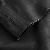 Depeche leather wear Betzy fold-up skindbukser Pants 099 Black (Nero)