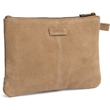 DEPECHE Bilbao clutch i ruskind Clutch 011 Sand