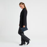 DEPECHE Bilbao clutch i ruskind Clutch 031 Ocean