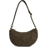 DEPECHE Bilbao skuldertaske i skind og ruskind Shoulderbag / Handbag 049 Army Green