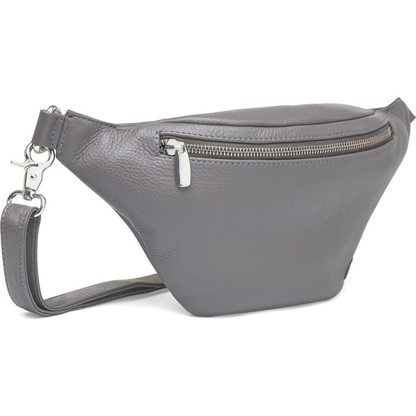 DEPECHE Læder bumbag i klassisk design Bumbag 158 Thunder grey