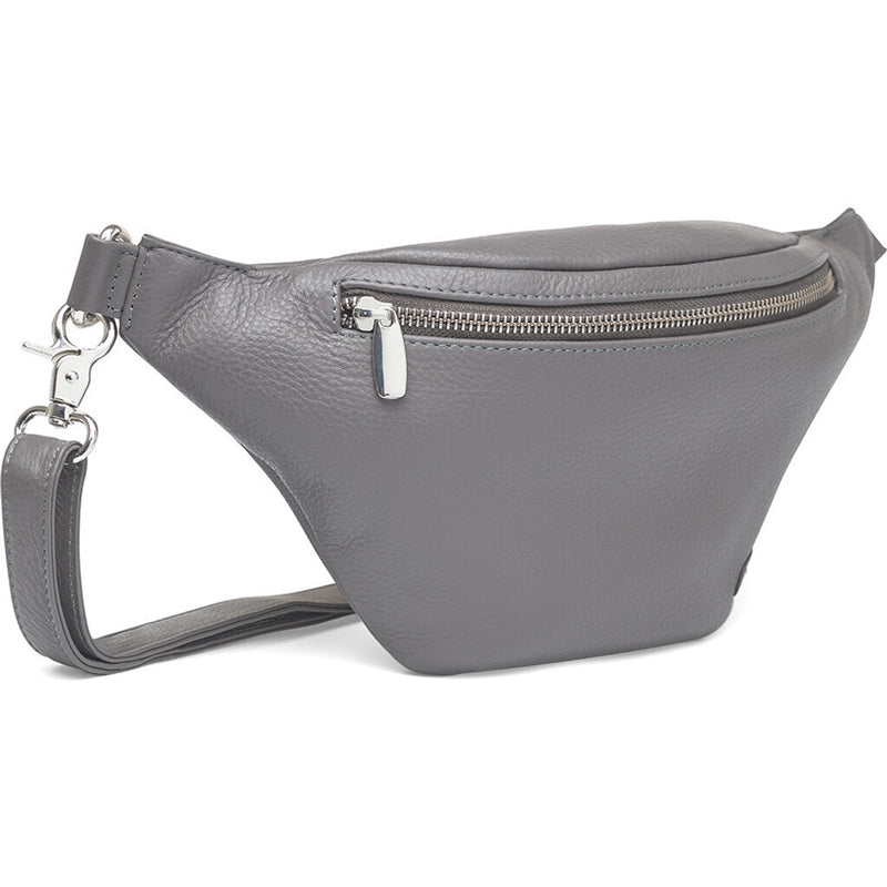 DEPECHE Læder bumbag i klassisk design Bumbag 158 Thunder grey