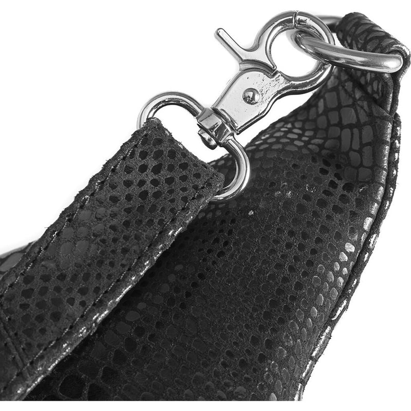 DEPECHE Læder bumbag i klassisk design Bumbag 264 Black Croco