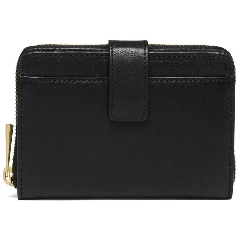 DEPECHE Blød og lækker skind pung Purse / Credit card holder 099 Black (Nero)