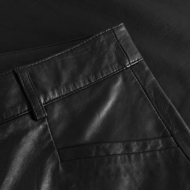 Depeche leather wear Bløde Anika skindbukser Pants 099 Black (Nero)