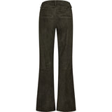 Depeche leather wear Boa HW Boot Cut Ruskindsbukser Pants 335 Dark Khaki
