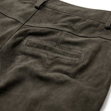 Depeche leather wear Boa HW Boot Cut Ruskindsbukser Pants 335 Dark Khaki
