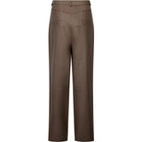 Depeche leather wear Boa HW Straight Skindbuks Pants 020 Taupe