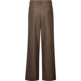 Depeche leather wear Boa HW Wide Skindbukser Pants 020 Taupe