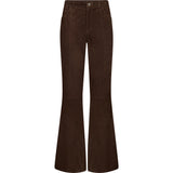 Depeche leather wear Boa HW ruskindbuks boot cut Pants 067 Dusty brown