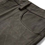 Depeche leather wear Boa skindbukser - fuld længde (HW) Pants 054 Khaki