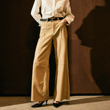 Depeche leather wear Boa skindbukser - fuld længde (HW) Pants 177 Cream