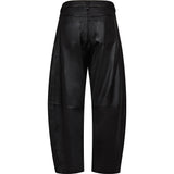 Depeche leather wear Boel barrel bukser i lammeskind Pants 099 Black (Nero)