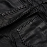 Depeche leather wear Boel barrel bukser i lammeskind Pants 099 Black (Nero)