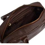 DEPECHE Boxy crossover taske i koskind Cross over 106 Coffee