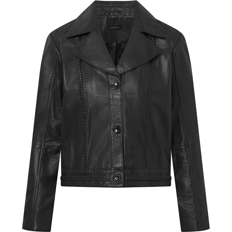 Depeche leather wear Brenda skindjakke Jackets 099 Black (Nero)