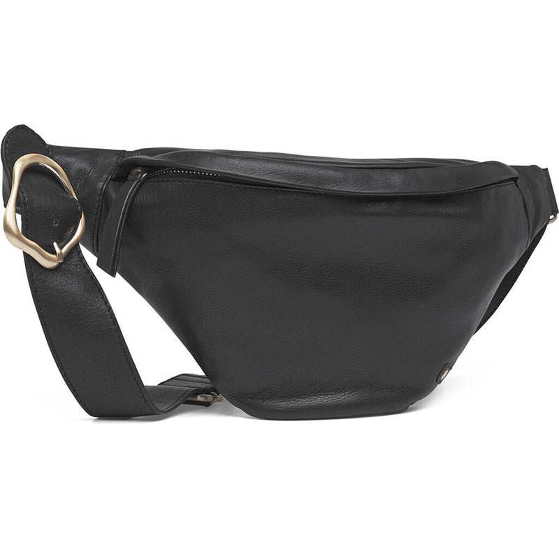 DEPECHE Bumbag dekoreret med guldfarvet spænde Bumbag 099 Black (Nero)