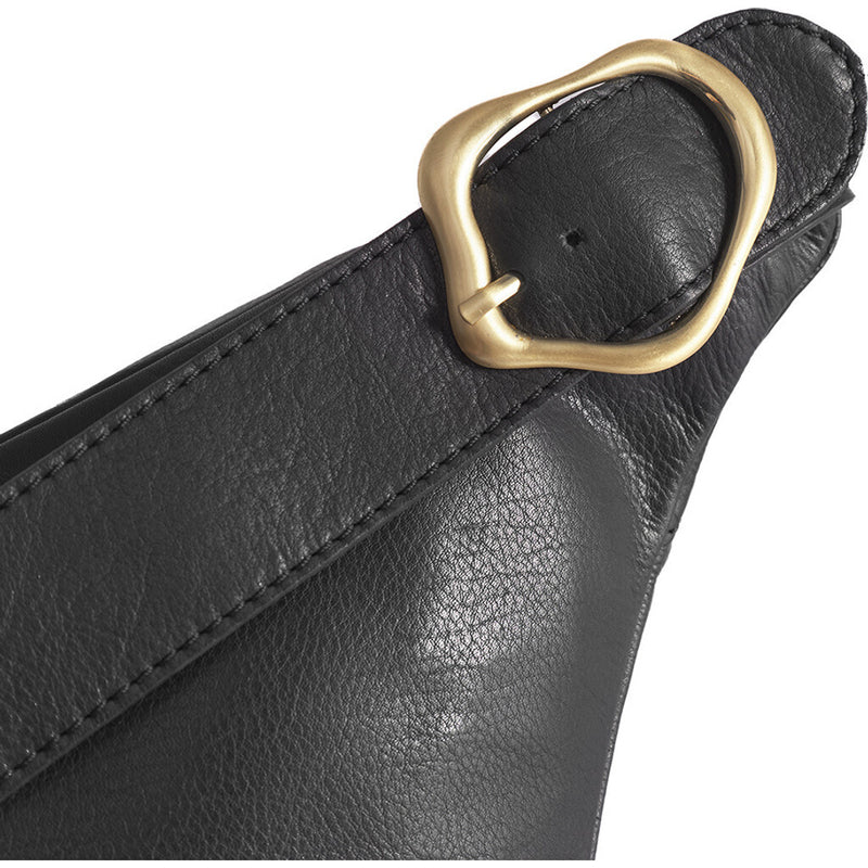 DEPECHE Bumbag dekoreret med guldfarvet spænde Bumbag 099 Black (Nero)