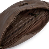 DEPECHE Bumbag i blød skindkvalitet Bumbag 250 Dark Taupe