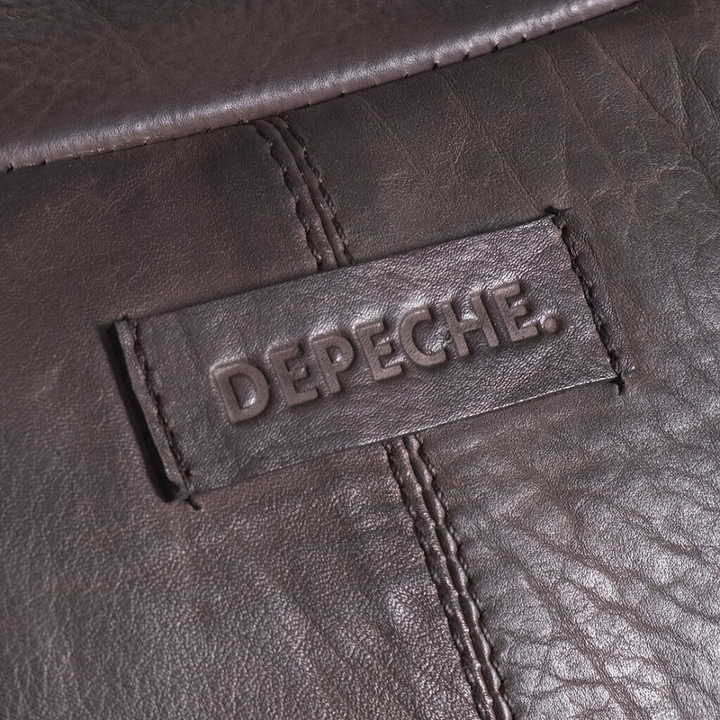 DEPECHE Bumbag i en smørblød læderkvalitet Bumbag 161 Dark brown