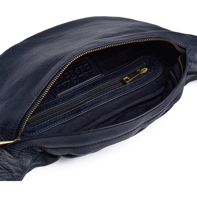 DEPECHE Bumbag i en smørblød læderkvalitet Bumbag 285 Midnight Blue