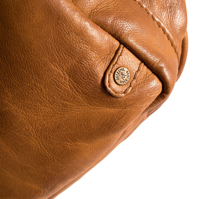 DEPECHE Bumbag i vintage look med frontlomme Bumbag 014 Cognac