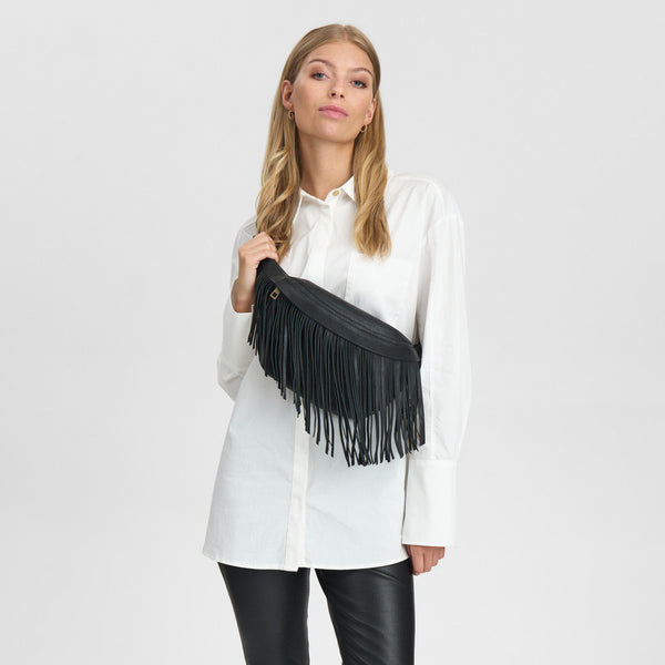 DEPECHE Bumbag med frynser Bumbag 099 Black (Nero)