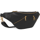 DEPECHE Bumbag med lynlåsdetaljer Bumbag 099 Black (Nero)