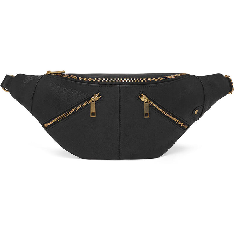 DEPECHE Bumbag med lynlåsdetaljer Bumbag 099 Black (Nero)