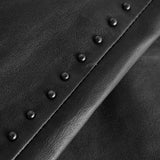 Depeche leather wear Caisey skindleggings med nitter Pants 099 Black (Nero)