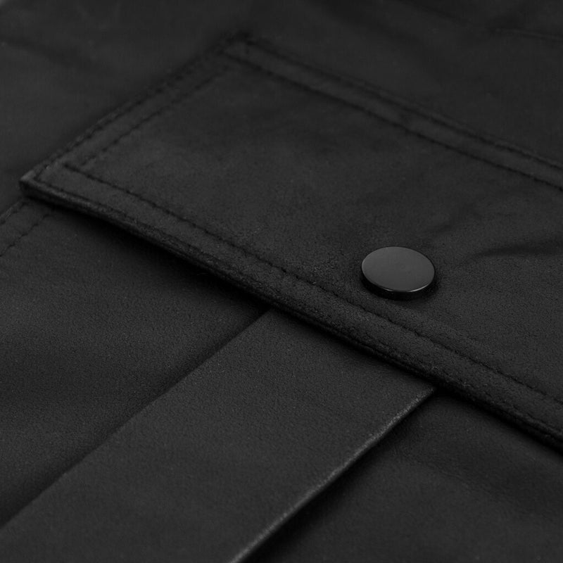 Depeche leather wear Casual og cool læderkjole i blød kvalitet Dresses 099 Black (Nero)
