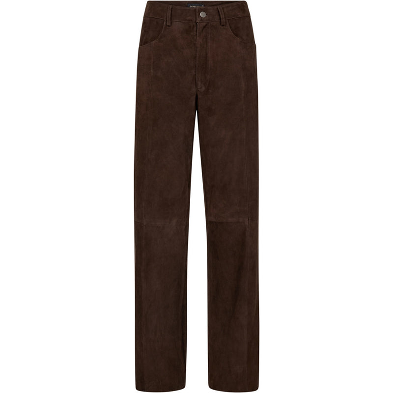 Depeche leather wear Cat ruskindsbukser Pants 067 Dusty brown