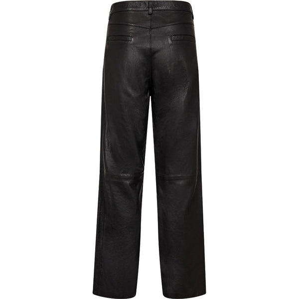 Depeche leather wear Cat skindbukser med guld nitter Pants 099 Black (Nero)