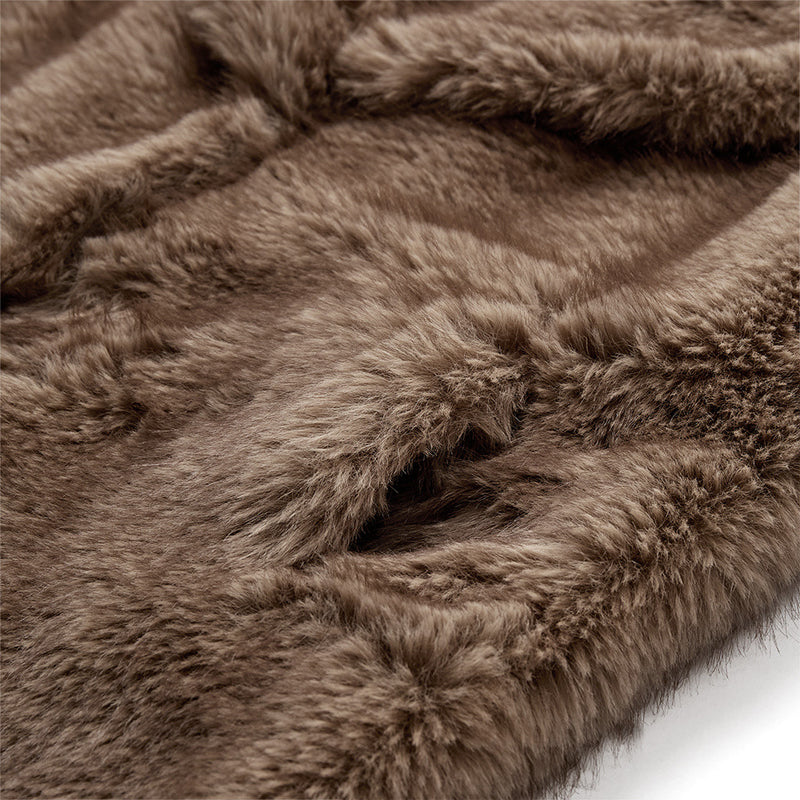 Depeche Clothing Celine faux fur jakke Jackets 011 Sand