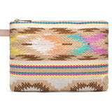 DEPECHE Clutch i smuk print Clutch 011 Sand